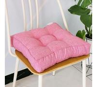 Cojín cuadrado para asiento, 35 x 35/40 x 40/50 x 50 cm, antideslizante, para interior/exterior, funda extraíble, cojín de suelo para jardín, cocina, cafetería, comedor, comodidad y estilo