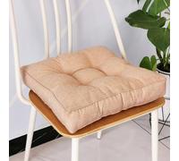 Cojín cuadrado para asiento de interior y exterior, 35 x 35/40 x 40/50 x 50 cm, funda extraíble antideslizante, ideal para jardín, cocina, cafetería, comedor, cómodo cojín de suelo