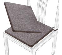 Cojin Cuadrados for Silla - Cojín de Suelo - Cojínes de Asiento de 3cm de Grosor for Exterior for Gardín, Patio, Restaurante, Sala de Estar, Oficina(2,2pcs:Latex：45cm/18in)