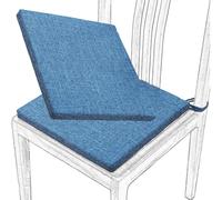 Cojin Cuadrados for Silla - Cojín de Suelo - Cojínes de Asiento de 3cm de Grosor for Exterior for Gardín, Patio, Restaurante, Sala de Estar, Oficina(9,2pcs:Sponge： 45cm/18in)
