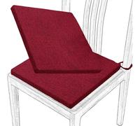 Cojin Cuadrados for Silla - Cojín de Suelo - Cojínes de Asiento de 3cm de Grosor for Exterior for Gardín, Patio, Restaurante, Sala de Estar, Oficina(11,：2pcs:Latex：40cm/16in)