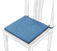 Cojin Cuadrados for Silla - Cojín de Suelo - Cojínes de Asiento de 3cm de Grosor for Exterior for Gardín, Patio, Restaurante, Sala de Estar, Oficina(9,1pc:Latex：45cm/18in)