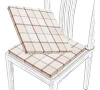 Cojin Cuadrados for Silla - Cojín de Suelo - Cojínes de Asiento de 3cm de Grosor for Exterior for Gardín, Patio, Restaurante, Sala de Estar, Oficina(20,2pcs:Latex:45cm/18in)