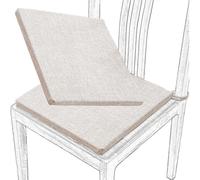 Cojin Cuadrados for Silla - Cojín de Suelo - Cojínes de Asiento de 3cm de Grosor for Exterior for Gardín, Patio, Restaurante, Sala de Estar, Oficina(7,2pcs:Sponge：40cm/16in)