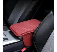 Cojín Cuero Consola Central Coche para Ford Puma K2 / Puma ST 2020 2021 2022 2023 2024 2025 2026, Protector Impermeable Consola Central Reposabrazos, Funda Espuma Memoria Apoyabrazos,Red
