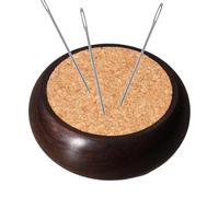 Cojín de aguja compacto, soporte para alfileres de acolchado, 2.36 x 2.36 x 0.79 pulgadas, almohadilla creativa con construcción, almacenamiento de costura, herramienta de manualidades con diseño