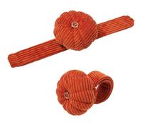 Cojín de aguja de muñeca - Cushion con pulsera | PIIN CUSHION CROWBAND | Soporte para Pincushi de costura portátil | Puerta del muelle en forma de calabaza para proyectos artesanales, seminarios