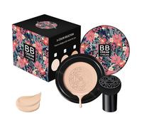 Cojín de aire con diseño de seta, crema BB correctora humectante | Crema BB hidratante con cojín de aire de - Base de maquillaje BB Cream de cobertura total para familiares y amigos