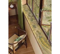 Cojín de Alféizar Absorbente con Arquitectura China Antigua, Almohadilla Balcón Antideslizante y Escudo contra Arañazos Perros Gatos(205x20cm/81x8in)