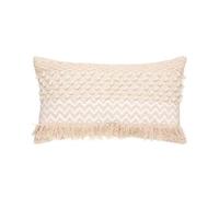 Cojín de algodón beige 30x50x15cm 50 cm