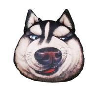 Cojín de almohada de 16 pulgadas PP algodón plush Husky Head Cushion | Stuffed Animal Pillow for Home, Office, College Dorm, Car Interior, and Farmhouse Decor