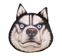 Cojín de almohada de 16 pulgadas PP algodón plush Husky Head Cushion | Stuffed Animal Pillow for Home, Office, College Dorm, Car Interior, and Farmhouse Decor