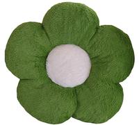 Cojín de Almohada de Flores Cojín de Piso Cojín de Asiento de Silla Linda decoración de la habitación Almohada de Felpa Almohada sofá Cama (50CM, Dark Green)