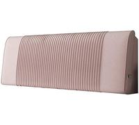 Cojín de almohada de la cama con la cama de respaldo Cojines de la cabecera a las almohadillas de cama grande de lectura suaves con el hogar lavable extraíble,colores múltiples(Pink,190x10x60cm)