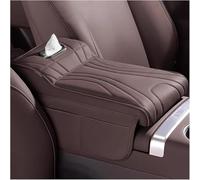 Cojín de Apoyabrazos de Coche para Maserati GranCabrio | GranTurismo | Grecale | MC20, Multifunctional PU Leather Car Armrest Box Mat Accessori Decorativi,Brown