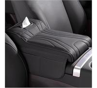 Cojín de Apoyabrazos de Coche para Maserati GranCabrio | GranTurismo | Grecale | MC20, Multifunctional PU Leather Car Armrest Box Mat Accessori Decorativi,Black
