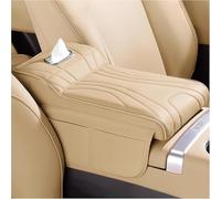 Cojín de Apoyabrazos de Coche para Maserati GranCabrio | GranTurismo | Grecale | MC20, Multifunctional PU Leather Car Armrest Box Mat Accessori Decorativi,Beige