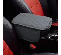 Cojín de Apoyabrazos de Coche para Porsche 718 Cayman / 718 Cayman S, Multifunctional PU Leather Car Armrest Box Mat Accessori Decorativi,Grey