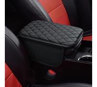 Cojín de Apoyabrazos de Coche para Porsche Taycan/Taycan Sport Turismo, Multifunctional PU Leather Car Armrest Box Mat Accessori Decorativi,Black