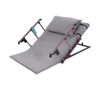 Cojín de apoyo lumbar, cojín de lectura, ajustable, 2-80°, cabecero eléctrico con función de mando a distancia, adecuado para leer, para el cuidado del paciente y para su uso (gris)