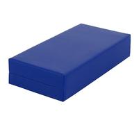 Cojín de apoyo para escalones en las siguientes medidas: 50 x 25 x 10 cm y 5 colores diferentes - Cojín de alivio - Funda de piel sintética - Relajación, azul 50 x 25 x 10 cm