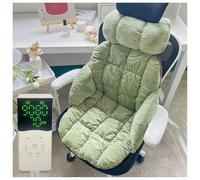 Cojín de Asiento calefaccionado y Respaldo para Silla de Oficina, Cojines Dobles con Soporte, reposacabezas Desmontable, cojín de Asiento calefaccionado, 9 Niveles de Calor, Interruptor de Control du