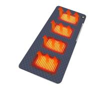 Cojín de asiento calefactor portátil inalámbrico alimentado por USB, poliéster para blanqueador, deporte, pesca, estadio, caderas, cintura, hombros, espalda, papá, mamá