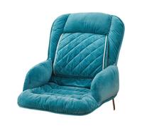 Cojín de asiento con calefacción por USB con soporte lumbar para silla de ruedas, gran área de calefacción, cojín con tres ajustes de calor, cojín cálido para el uso diario, ajuste universal (azul, B)
