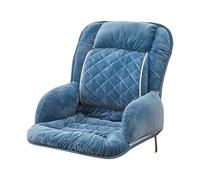 Cojín de asiento con calefacción por USB con soporte lumbar para silla de ruedas, gran área de calefacción, cojín con tres ajustes de calor, cojín cálido para uso diario universal (azul cielo, B)