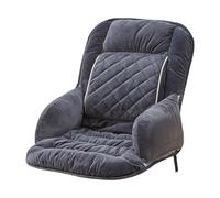Cojín de asiento con calefacción por USB con soporte lumbar para silla de ruedas, gran área de calefacción, cojín con tres ajustes de calor, cojín cálido para el uso diario, ajuste universal (negro, B