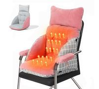 Cojín De Asiento con Calefacción USB De 5V, Almohadilla Térmica con Almohada Desmontable, Funda De Asiento De Uso De Doble Cara, Calentador For El Hogar, Silla De Oficina(Pink)