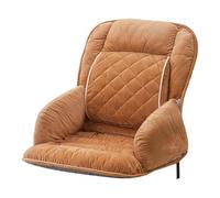 Cojín de asiento con calefacción USB para silla de ruedas, con soporte lumbar, gran superficie de calor, cojín de asiento con tres ajustes para uso diario (café, B)