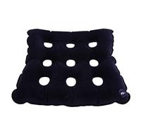 Cojín de asiento cuadrado Cojín inflable antiescaras Prevención de úlceras por presión, PVC, azul oscuro/rosa(Azul)