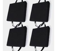 Cojín de Asiento Cuadrado con Lazos, 25/28/30/35/40/45/50cm Espesor de 3/5/8 cm,Taburete de Bar súper Suave Cojines for Sillas Cuadrado,Taburete, jardín, Interior, Exterior(Color 7,4PCS_35X35X8CM)