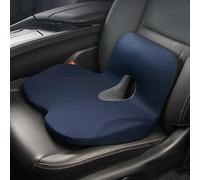 Cojín de Asiento de Coche para Fiat 500 Nuova / 500 / 500C / 500e (312) 2010 2011 2012-2019, Cojín Ergonómico para Asiento Hecho de Espuma Viscoelástica: Soporte Cómodo y Eficaz,Blue