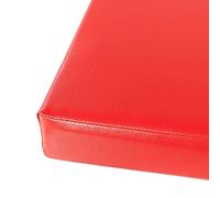 Cojín de Asiento de Cuero sintético Personalizado de Lujo, cojín de banca con la Almohadilla de Silla otomana Extra Espesa y Transpirable - Red 90x30x5cm