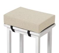 Cojín de Asiento de Espuma viscoelástica 30 x 30 x 8 cm, Grosor 8 cm, Antideslizante, Funda extraíble, Ideal para sillas de Cocina y Bar, cojín de Taburete Rectangular, cómodo cojín par