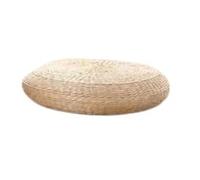 Cojín de Asiento de futón de Paja, Tatami, meditación, arrodillado, Estera de oración, cojín Tejido a Mano para Yoga y Atención Plena(Height 10 cm,40 cm in Diameter.)