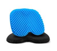 Cojín de Asiento de Gel,Asiento para Coxis Ortopedico,Cojin Antiescaras para Silla de Ruedas,Cojin Coxis,Apoyo Transpirable,con Funda Antideslizante,Ideal para Coche,Oficina y Silla Ruedas,Azul