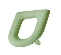 Cojín de asiento de inodoro EVA, base suave impermeable, funda de baño reutilizable, alfombrilla antideslizante, capa cálida y cómoda con diseño higiénico lavable, cojín para asiento de inodoro para