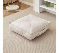 Cojín de asiento de piel sintética impermeable, almohadilla cuadrada portátil gruesa para sillas de exterior y sillas de ruedas, refuerzo cómodo para ancianos, ideal para uso doméstico y jardín