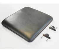 Cojín de asiento de rollator, asiento de repuesto para andador rodador, asiento acolchado con soportes con bolsillo, 14 x 12.8 pulgadas. Piezas de repuesto universales de rollator. (1Ea negro)