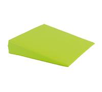 Cojín de asiento en forma de cuña con funda de piel sintética, cuadrado, color maíz