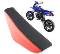 Cojín de asiento grueso diseñado para Honda CRF50 y para motocicletas todoterreno XR50 con espuma resistente y contorno funcional (rojo + negro)