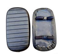 Cojín de asiento grueso y cómodo para bicicletas eléctricas con sistema de soporte de respaldo compatible con las normas comunes de montaje de bastidor trasero (A)