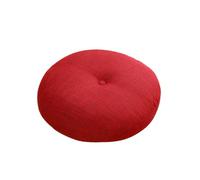 Cojín de asiento grueso y redondo de lino de 20 pulgadas, suave y transpirable para uso en interiores y exteriores, ideal para comedor, sofá, jardín, camping, lectura, decoración cómoda y elegante