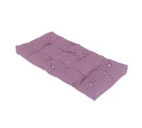 Cojín de asiento impermeable antideslizante para exteriores, 80 x 50 x 8 cm, color morado, con lazos, para porche, columpio, patio, jardín, cocina y comedor