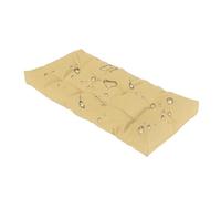Cojín de asiento impermeable para exteriores, 140 x 50 x 8 cm, antideslizante, con lazos, para porche, columpio, patio, jardín, piel y comedor