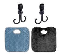 Cojín De Asiento Infantil De 2 Partes Y Ganchos De 2 Partes, Cojines Suaves Y Absorbentes De Asiento, Cojines De Asiento Anti-Deslizamiento, Adecuado para Automóviles Y Cochecitos.