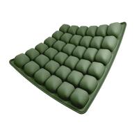 Cojín De Asiento Inflable 3D con 36 Celdas De Aire, Cojín Cómodo Transpirable Portátil con Firmeza Ajustable Y Base Antideslizante para Coche, Silla De Oficina, Avión Y Silla De Ruedas Green